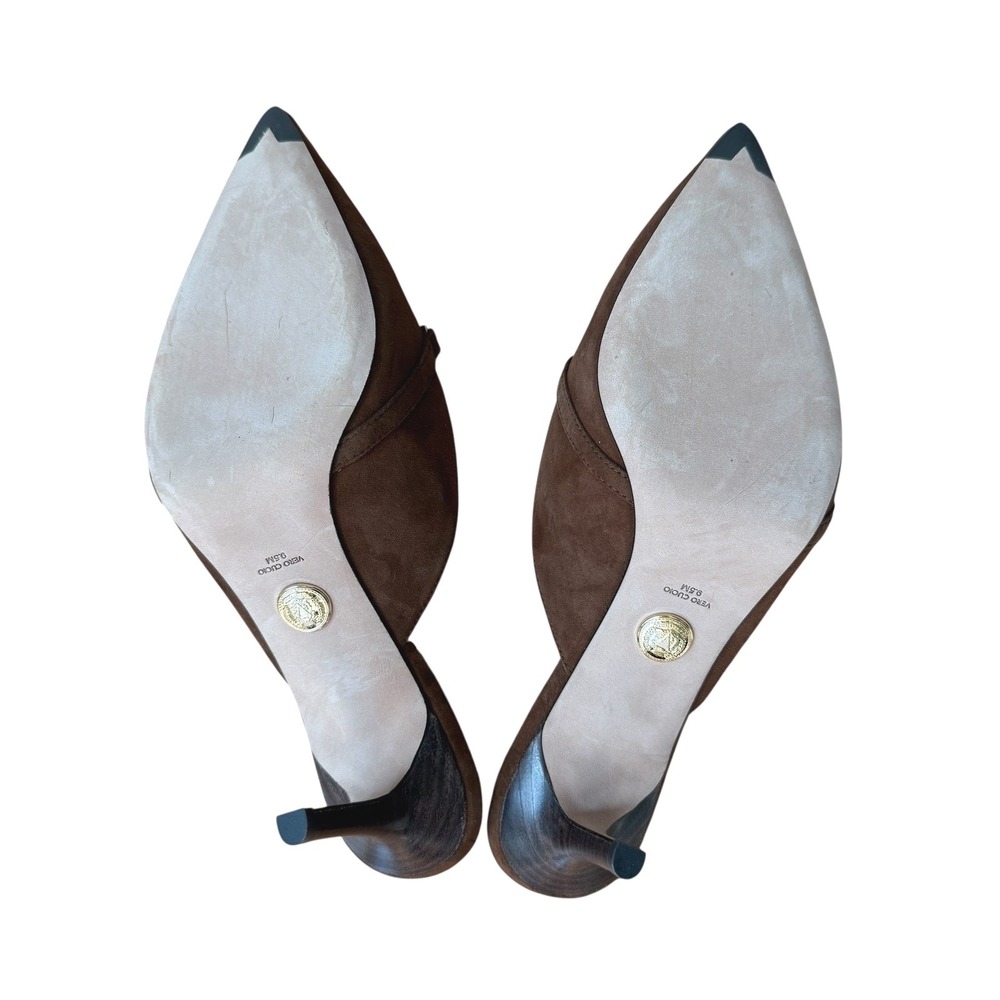 Veronica Beard Leslie suede mule brown. 9.5 NWT heel - Picture 8 of 12